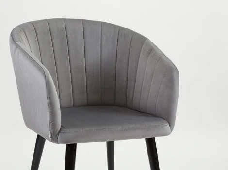 Стул MyFar Фредерик темно-серый велюр MF1041-1
