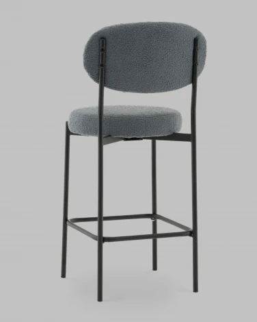 Стул полубарный Бриф DD букле темно-серый Stool Group арт.УТ000041506