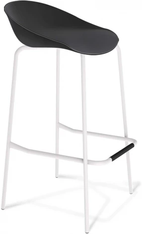 Стул барный SHT-ST19/S29 черный/белый муар Sheffilton 8030296513