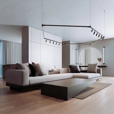 Набор подвеса угловой без питания Elektrostandard Module System 85188/00 (черный)