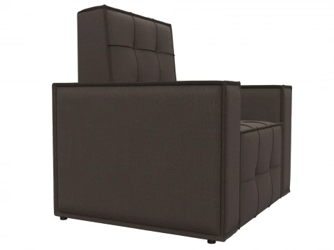 Кресло Лига-067 (ДВП,Дерево/Пластик/Рогожка/Коричневый) Лига Диванов 132286