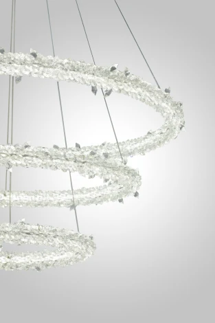 Подвесная люстра AM Group OVALE GD D800+600+400 (220V, на тросе)