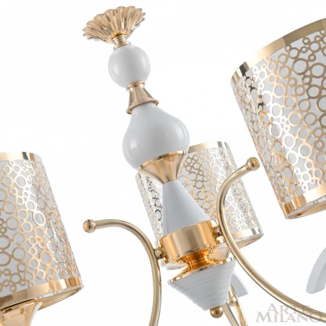Подвесная люстра Arte Milano Florentia-9787 309787/3 Wh/Gd (220V, на цепи)