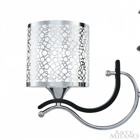 Подвесная люстра Arte Milano Florentia-6787 306787/3 Bk/Ni (220V, на цепи)