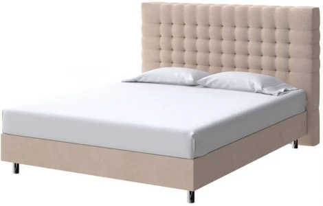 PROxSON Кровать Tallinn Boxspring Standart (Ткань: Велюр Monopoly Миндаль (111)) 140x200