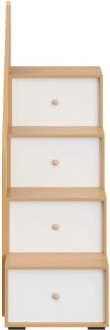 Лестница с ограждением Play ОГОГО (арт.851778), (ЛДСП/Белый,Дуб Корбридж)