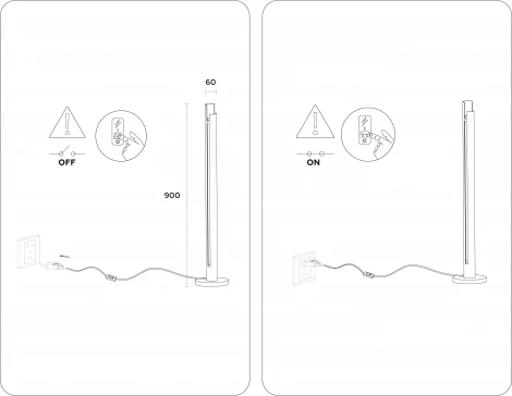 Торшер колонна светодиодный Ambrella Techno Spot TN71344 (220V, выключатель)