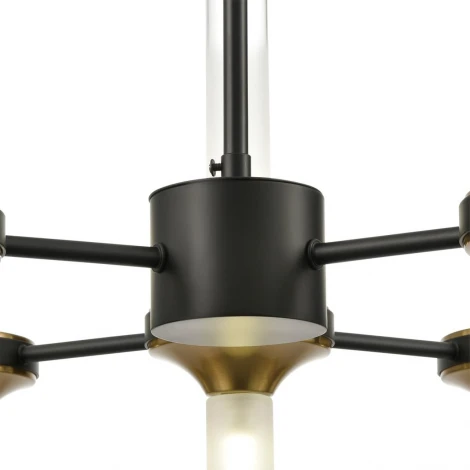 Потолочная люстра на штанге Lumion Tamaresa 8112/18 черный/бронза/прозрачный, металл/стекло G9 18*30W 220V