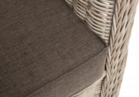 "Гляссе" диван трехместный из искусственного ротанга, цвет бежевый 4SIS арт.УТ-00006457