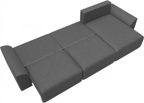 Диван угловой Лига-048 НПБ лонг Лига Диванов (Замша) арт.128507