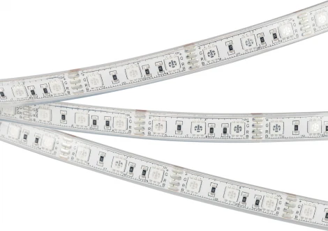 Светодиодная лента герметичная RTW-PU-B60-12.5mm 12V RGB (14.4 W/m, IP68, Wire 2m, 5m) (Arlight, -) 029599(3)