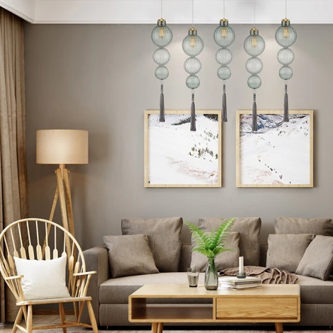 Подвесной светильник Heathfield Lighting - Medina Pendant Transparent By ImperiumLoft 40.2682-0 (220V, на тросе)