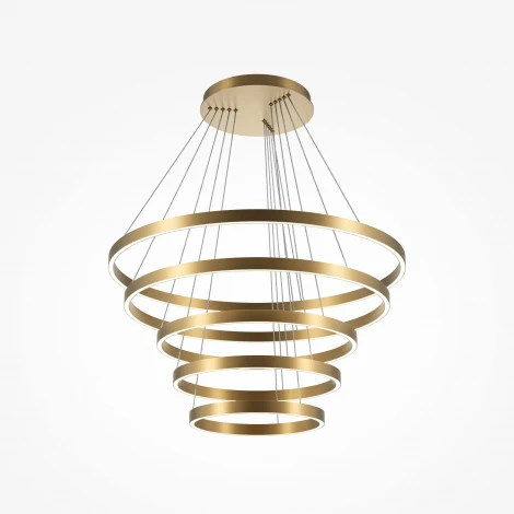 Подвесной светильник ярусный светодиодный Maytoni Rim MOD058PL-L200BSK (220V, на тросе)