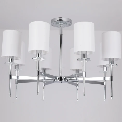 Потолочная люстра на штанге ILLUMICO IL1382-8CPA-29 CR Romei