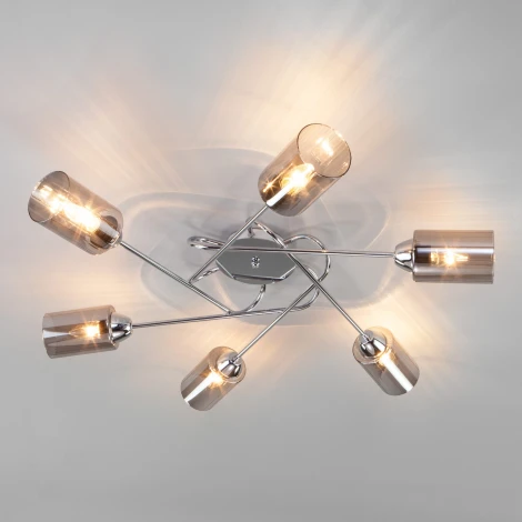 Потолочная люстра Eurosvet Motive 30167/6 хром (220V)