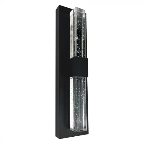 Настенный уличный светильник светодиодный DH2202 10W 3000К, черный Feron Катар 53094