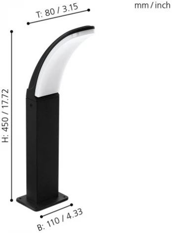 Наземный светильник Eglo Fiumicino 98151 (LED, 220V, IP44)