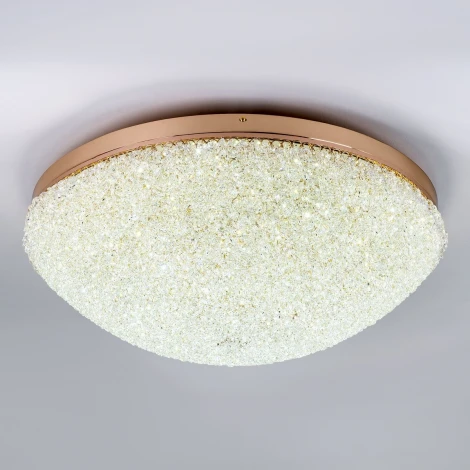 Потолочная люстра светодиодная хрустальная с пультом с регулировкой цветовой температуры Modelux MODELUX ML.2320.700 GD