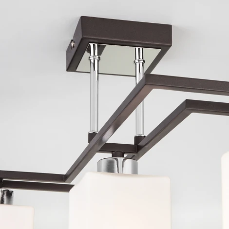 Потолочная люстра Eurosvet 70018 70018/3 хром/венге