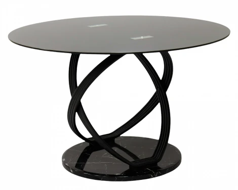 Стол обеденный IST-CASA Ореон F-1206, 122х122х76 см, черный