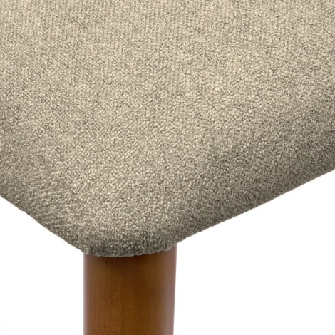 Стул полубарный Bradexhome Lucas 3 латте букле ножки цвета орех