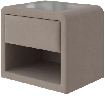 PROxSON Тумба Cube (Ткань: Рогожка Тетра Бежевый) 52x41