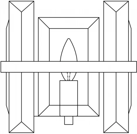 Настенный светильник Maytoni Cerezo MOD201WL-01N (220V, хрусталь)