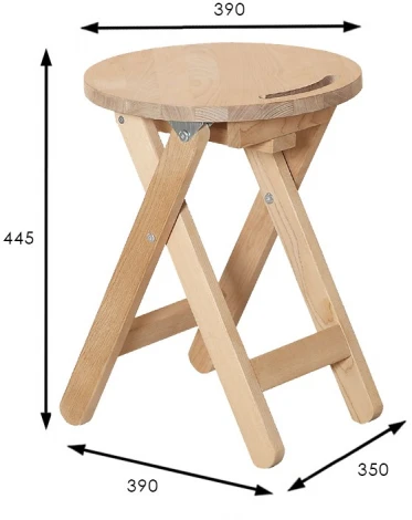 Табурет складной лак от фабрики Mebelik