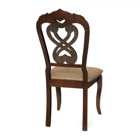Стул -Андромеда/ Andromeda Cappuchino, ткань коричневая S 168-7 (дерево гевея)