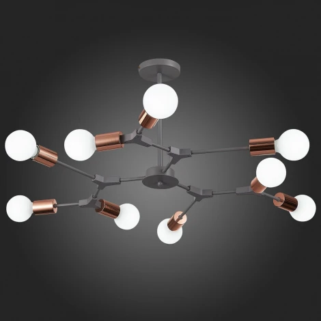 Потолочная люстра на штанге Evoluce Palare SLE106403-09 (220V, молекулы)