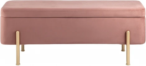 Банкетка Stool Group Болейн с ящиком велюр розовый УТ000035335