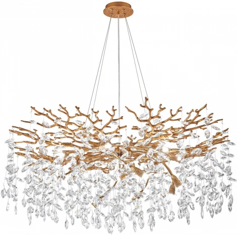 Подвесная люстра хрустальная Arte Milano Milano-1 23110.1000.14.G9.B IB (220V, на тросе)