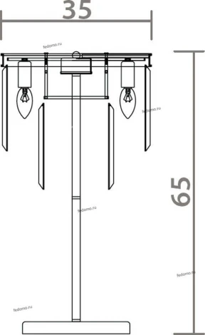 Интерьерная настольная лампа Divinare Nova Cognac 3002/06 TL-3