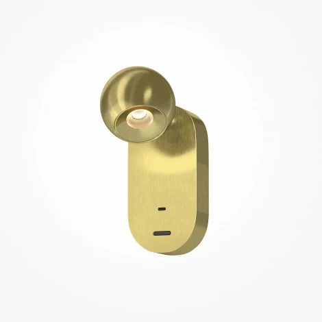 Спот с usb Maytoni Elfin MOD434WL-L5BS3K (LED, 220V, выключатель, шар)