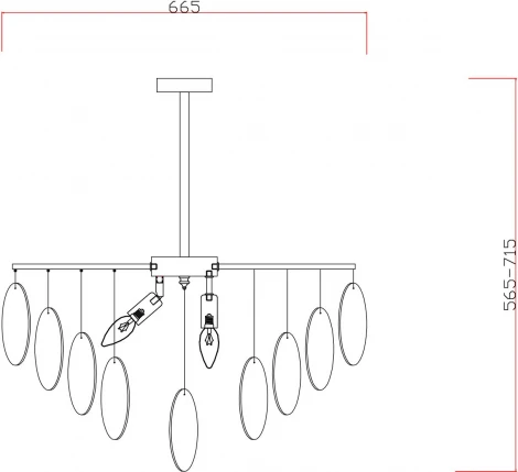 Потолочная люстра на штанге Freya Porto FR5104PL-06BS2 (220V)