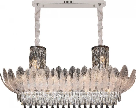 Подвесная люстра Fluorite Florens FL1055-27P (220V, хрусталь, на цепи)
