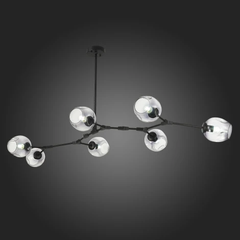 Потолочная люстра на штанге Evoluce Rametto SLE154843-07 (220V, шарики, молекулы)