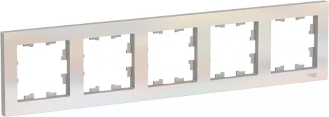 Рамка на 5 постов (жемчужный) Systeme Electric AtlasDesign ATN000405