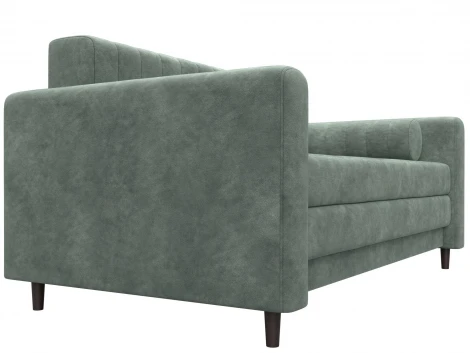 Диван прямой Лига-070 (ЛДСП,Брус,Фанера/Дерево/Велюр/Зеленый) Лига Диванов 129760