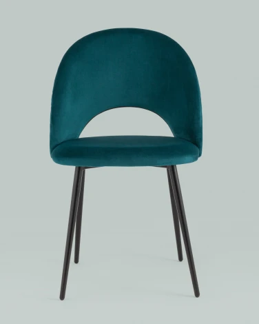 Стул Stool Group Меган NEW велюр с ромбами сине-зелёный УТ000035477