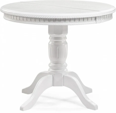 Кухонный стол Долерит Woodville (Массив бука,Шпон/Белый) арт.615223