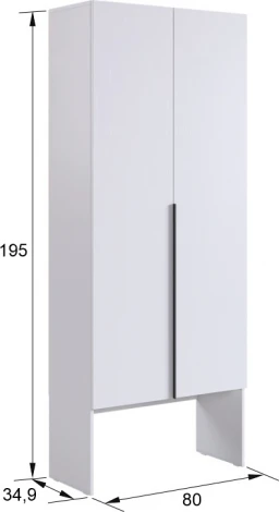 Комплект детской мебели "Баско К2" Mebelson (ДСП,ЛДСП/Черный,Латте) арт.ДК02Баско.3468