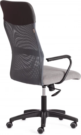 Кресло PRACTIC (мп) (Флок,Искусственная кожа  /Серый)