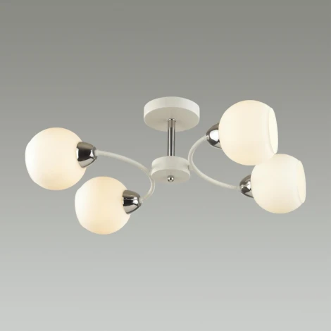Потолочная люстра на штанге Lumion Kodi 5647/4C белый, хром E27 4*60W 220V