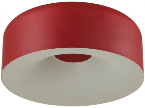 Потолочный светильник круглый Sonex Confy 7691/40L металл/акрил/белый/красный LED 40Вт 4000K D360 IP20 (220V, круглые)