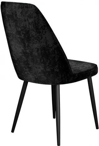 Стул DikLine 326 микровелюр M18 черный, ножки черные