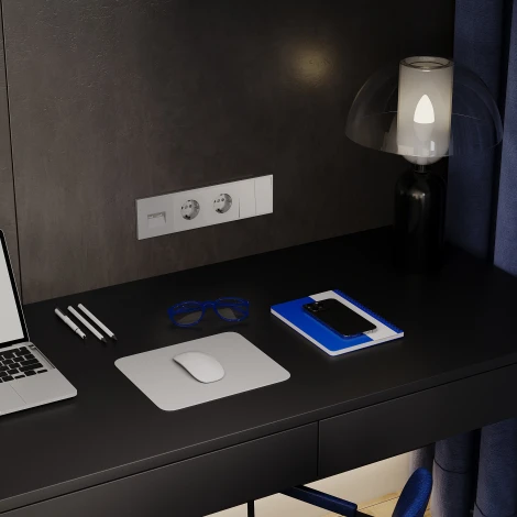 Рамка на 4 поста (сталь) Voltum S70 VLS100405