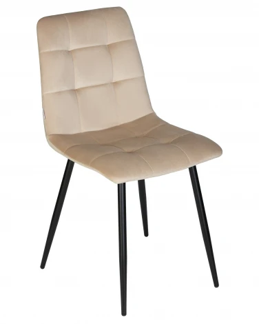 Стул обеденный CHILLY (Бежевый Holland 07, основание черное)