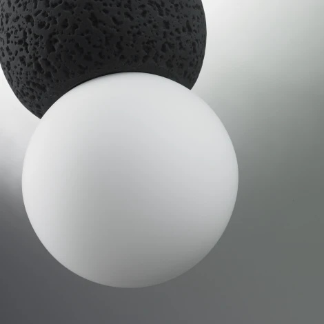 Подвесной светильник iLamp Foxtrot 10694P/1-D100 BK-WH (220V, на тросе, шарики)