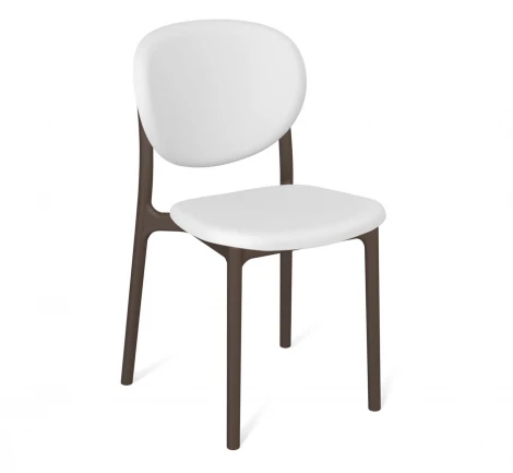 Стул Sheffilton SHT-S180 белый/коричневый 4179116607